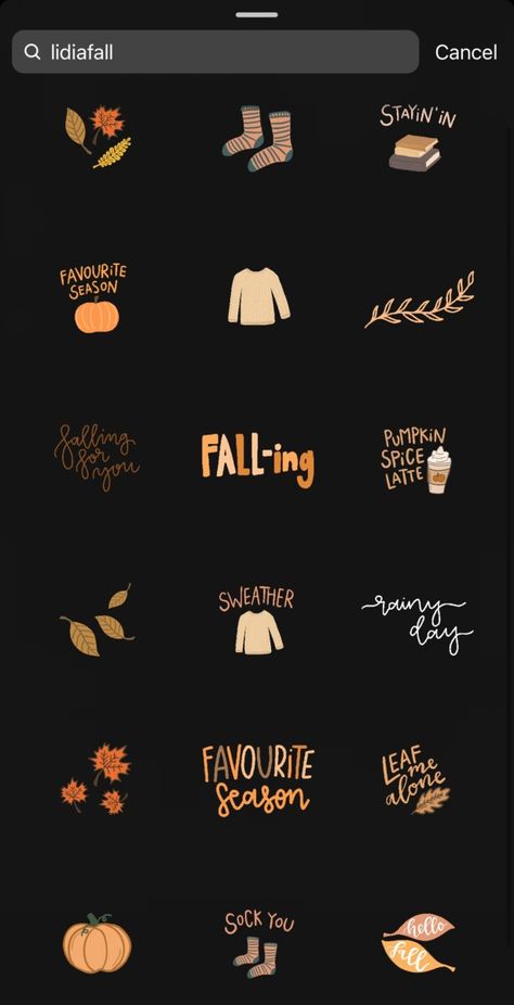 Aesthetic Autumn/Fall GIFs To Use On Instagram - Gif Fall Season, Fall Insta Story Template, Fall Instagram Story Stickers, November Story Instagram, Fall Social Media Posts, Autumn Ig Story, Fall Story Instagram, Autumn Story Instagram, November Instagram Story