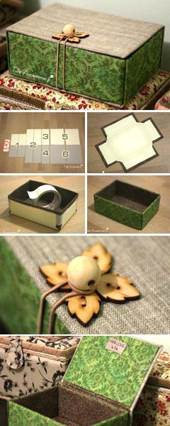 Diy Jewellery Box Cardboard, Cardboard Tutorial, Cartonnage Boxes, Jewerly Box Diy, Diy Karton, Jewerly Boxes, Jewelry Box Diy, Cardboard Jewelry Boxes, Easy Diy Jewelry