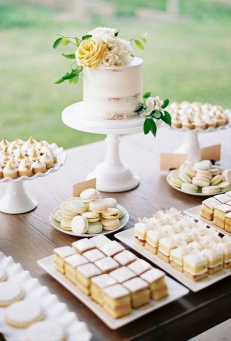 2024 Wedding Trends We are obsessed with — Sue Gallo Designs Vineyard Wedding Reception, Buffet Dessert, Wedding Drinks, Dessert Bar Wedding, Cakes And Desserts, Wedding Sweets, Wedding Cake Table, Wedding Dessert Table, Wedding Dessert