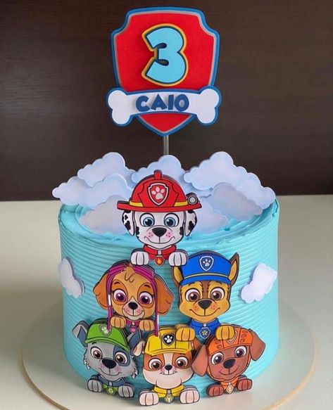 Paw Patrol Birthday Cake Boys, Paw Patrol Birthday Party Cake, Paw Patrol Birthday Decorations, Paw Patrol Party Decorations, Paw Patrol Birthday Theme, Baby Boy Birthday Cake, Paw Patrol Birthday Cake, 4th Birthday Cakes, Paw Patrol Cake