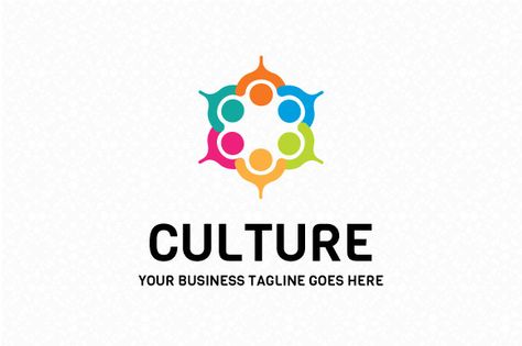 Culture Logo Template by mudassir101 on Creative Market Migos Culture, El Salvador Culture, Aesthetic Culture, Culture Logo, Africa Culture, Crush Culture, Purple Plain, Culture Photography, Group Logo