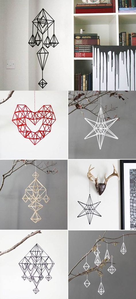 How to make hanging decor with straws diy diy crafts do it yourself diy projects diy decoration straw crafts Plastic Straw Crafts, Drinking Straw Crafts, Straw Art, Diy Straw, Straw Crafts, Deco Luminaire, Hanging Decorations, Diy Hanging, Best Living Room