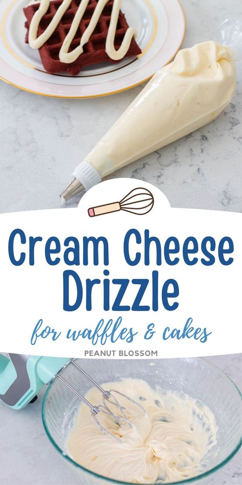 Keep a piping bag filled with this make ahead cream cheese drizzle for last-minute decorating of quick breads, muffins, and simple cakes for the holiday season. My family loves it drizzled over homemade waffles and pancakes for a special holiday breakfast or brunch. It's a travel-friendly dessert to bring to a potluck, don't let the frosting get messed up in the car just pipe it on when you arrive at the party! Icing Drizzle Recipe, Brunch Treats, Cream Cheese Drizzle, Carrot Cake Bread, Simple Cakes, Breakfast Vegetables, Fresh Apple Cake, Festive Appetizers, Party Food Dessert