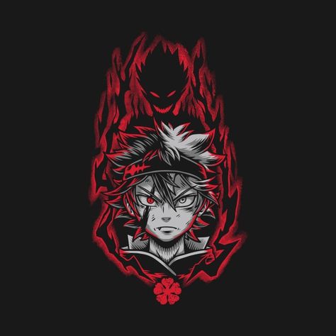 Check out this awesome 'ASTA+-+Black+Clover+-+Anime+Manga+Design' design on @TeePublic! Black Clover Tshirt Design, Black Clover Design, Asta Manga, Asta Black Clover, Clover Wallpaper, Manga Design, Alien Artwork, Clover Design, Black Clover Manga