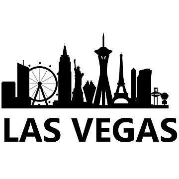 Las Vegas Tattoo Stencil, Money Design Art, Las Vegas Images, Silhouette Background, Building Silhouette, Vegas Skyline, City Skyline Silhouette, Las Vegas Party, Vegas Party