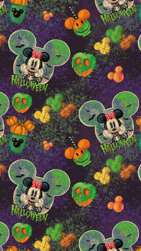 Disney Halloween Wallpaper Backgrounds, Disney Wallpaper Halloween, Mickey Halloween Wallpaper, Disney Fall Wallpaper Iphone, Mickey Mouse Halloween Wallpaper, Halloween Wallpaper Disney, Cynthia Wallpaper, Disney Digital Paper, Disney Halloween Aesthetic