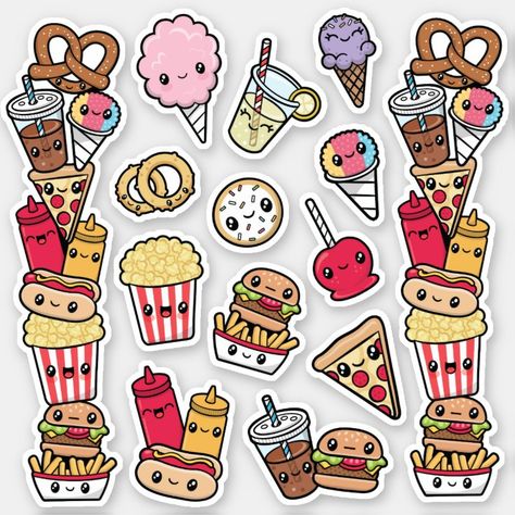 Kawaii Food Drawings, Tumblr Sticker, Food Doodles, Tumblr Stickers, Cute Food Drawings, Food Stickers, Cute Kawaii Drawings, Kawaii Doodles, Kawaii Food