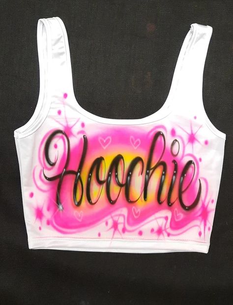 AeroseArtistry - Etsy Airbrushed Tanks, Egirl Clothing, Hoodies Crop, Crop Top Men, Crop Tanks, Babydoll Tee, Memory Design, Airbrush Designs, Sports Crop Tops