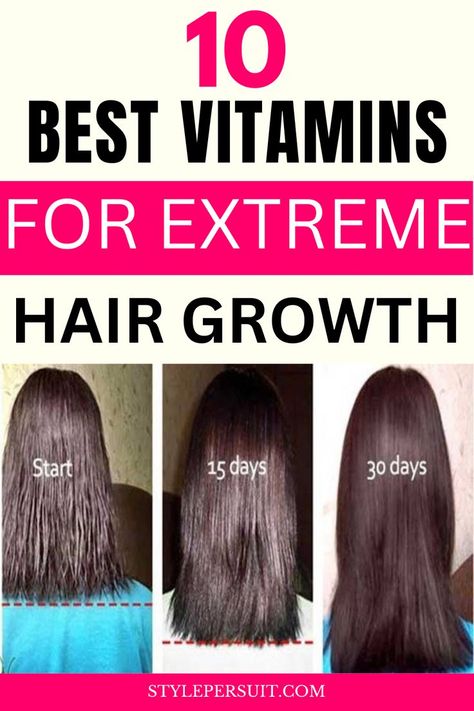 Achieving luscious, healthy locks is a desire shared by many, and while external treatments play a role, nourishing your hair from within is equally crucial. A balanced diet rich in essential vitamins and minerals can significantly impact hair growth, strength, and overall health. If you're looking to boost your mane's growth potential, here are the ten best vitamins known for promoting extreme hair growth. Best Vitamins For Hair Growth, Grow Natural Hair Faster, Vitamins For Hair, Quick Hair Growth, Thick Hair Growth, Rapid Hair Growth, Extreme Hair Growth, Vitamins For Hair Growth, Hair Remedies For Growth