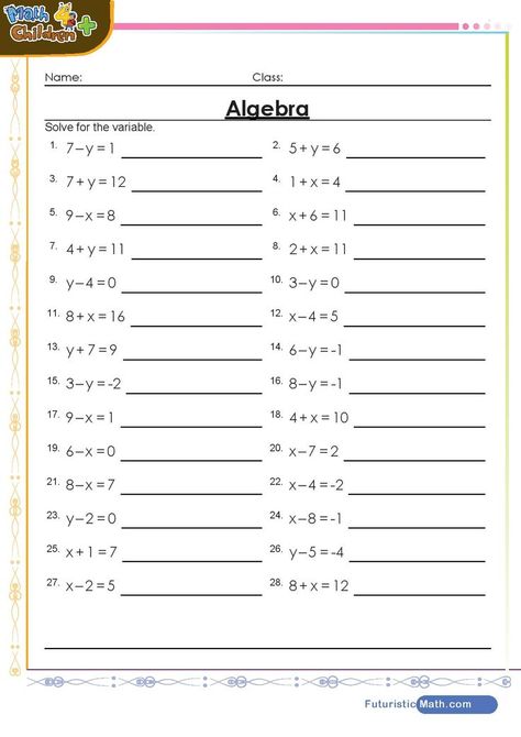 Simple Algebra Worksheets, High School Math Worksheets, High School Worksheets Free Printable, Algebra Worksheets For Grade 6, 7th Grade Math Worksheets Free Printable, 6th Grade Math Worksheets Free Printable, Year 9 Maths Worksheets, High School Worksheets, Algebra 1 Worksheets