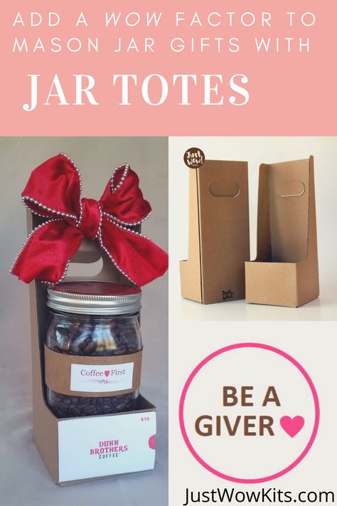 Mason Jar Packaging Ideas, Mason Jar Packaging, Cameo Pro, Business Packages, Boxes Ideas, Jar Display, Easy Homemade Gifts, Gift Boxes Decoration, Jar Packaging