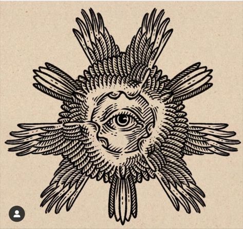 Woodcut Tattoo, Engraving Tattoo, Medieval Tattoo, Occult Tattoo, Winged Eye, Woodcut Art, Esoteric Art, Engraving Illustration, Tattoo Portfolio