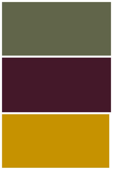 Olive, plum/wine, mustard Plum Living Room, Autumn Nail Inspo, Mustard Color Scheme, Plum Bedroom, Mustard Living Rooms, Mustard Bedroom, Plum Walls, Olive Green Bedrooms, Green Bedrooms