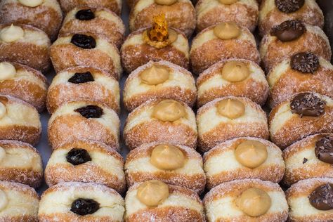 It's Doughnut Week! Celebrate with this recipe from Bread Ahead and try your hand at their famous doughnuts... Caramel Chocolate Chip Cookies, Desserts With Biscuits, Dough Ingredients, Homemade Donuts, Doughnut Recipe, Donut Recipes, For A Reason, Food Cravings, Diy Food Recipes