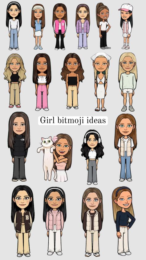 #bitmoji #snapchat #followmefollowback #followbacks #likeforlike #followforfollow #myfirstshuffle #cute #inspo #fyp Couple Snapchats, Snapchat People, Pretty Bitmoji Ideas, Big Emoji, Bitmoji Snapchat, Bitmoji Outfits Baddie, Snapchat Best Friends, Cute Snapchat Bitmoji Ideas, Snapchat Profile