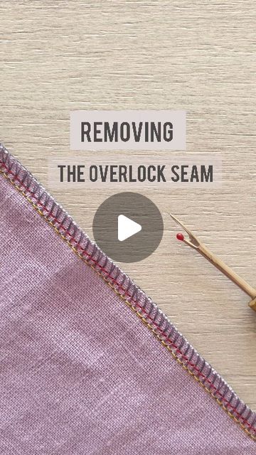 TOTOshopUA | sewing patterns on Instagram: "✅How to easily get rid of a four-thread overlock stitch.

We work from the front side of the seam.

🪡Step 1. Pull out the "needle" thread that is closer to the edge of the fabric.

🪡Step 2. Then pull out the second "needle" stitch.

🪡Step 3. Remove the loops.

*Note: If your overlock stitch is long, pre-cut the needle stitches in several places 10 inches (25 cm) apart.

Thanks for watching!🥰" Overlock Stitch, Sewing Tops, Needle Thread, Take Apart, Thanks For Watching, Sewing Techniques, Needle And Thread, The Edge, Sewing Patterns