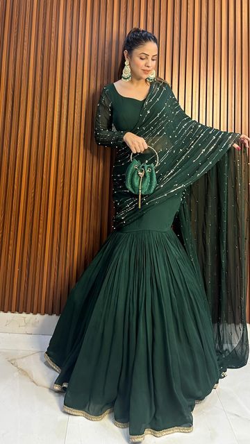 Stylish Party Wear Indian Dresses, Sharara For Wedding, 2023 Lehenga, Stylish Suit Designs, Mermaid Dress Pattern, Gowns Dresses Indian, Gown Dress Party Wear, Lehenga Design, Western Dresses For Women