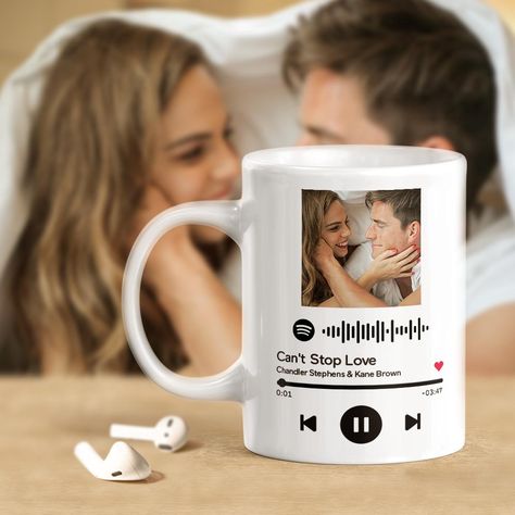 Custom Mug Spotify Code Mug Photo Mug Customized Mugs Ideas, Wedding Picture List, Wedding Decorations Pictures, Wedding Picture Ideas, Wedding Ring Pictures, Mug Photo, Wedding Cake Pictures, Spotify Code, Photo Mug