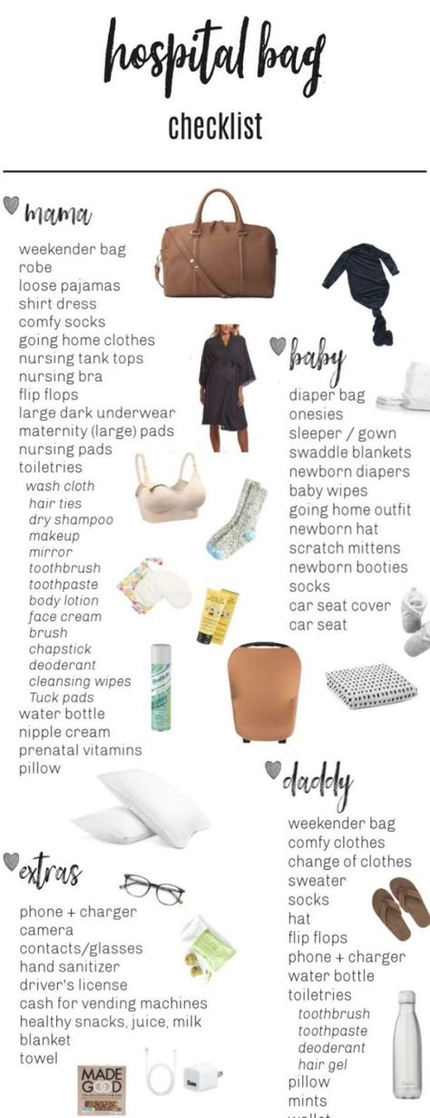 Baby List Needs Newborns, Hospital Bag Snacks, Hospital Bag Checklist Uk, C Section Hospital Bag, Birth Hospital Bag, Hospital Bag For Baby, Newborn Essentials List, Hospital Bag For Mom, Hospital Bag List