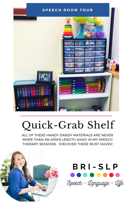 Small Speech Room Setup, Small Speech Therapy Room, Speech Therapy Decorations, Slp Room Ideas, Speech Room Organization, Speech Therapy Room Setup, Slp Room Decor, Speech Therapy Room Decor, Speech Room Decor