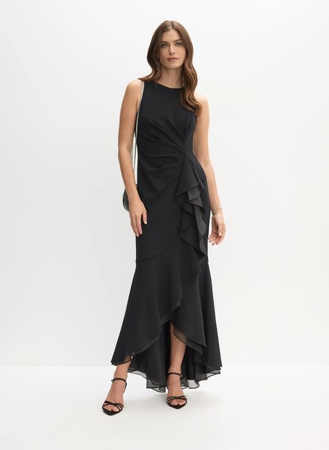 Adrianna Papell - Sleeveless Organza Dress Organza Dress, Women Wedding Guest Dresses, Event Styling, Adrianna Papell, Chic Dress, Asymmetric Hem, Formal Wear, Your Style, Long Dress