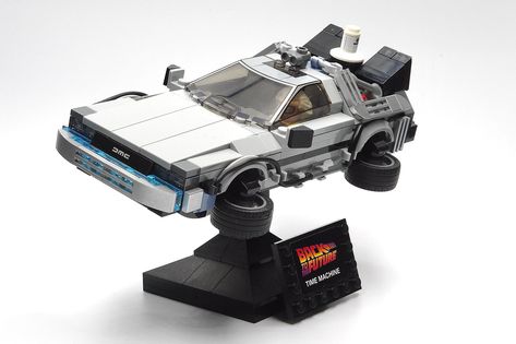 DeLorean Time Machine | 434 pieces LEGO MOC Instructions ava… | Flickr Bttf Delorean, Delorean Time Machine, Lego Cars, Lego Moc, Time Machine, Lego, Cars