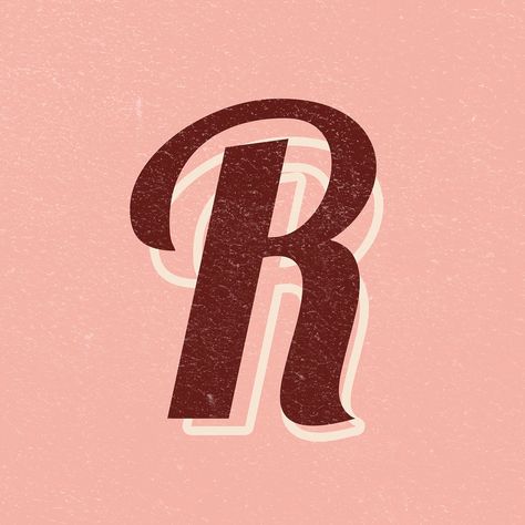 Letter R font printable a to z stylish lettering alphabet | free image by rawpixel.com / jingpixar 70s Lettering, Vintage Handwriting, Handwriting Cursive, 70s Font, Font Lettering, Letter R, A To Z, Lettering Alphabet, Handwriting