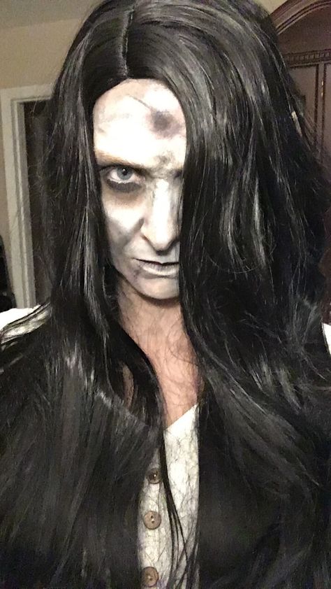 Samara the ring makeup The Ring Costume Samara Makeup, Samara Makeup The Ring, Samara The Ring Makeup, The Ring Makeup Samara, Samara Morgan Makeup, The Ring Makeup, The Ring Movie Samara, Samara Morgan Costume, Samara The Ring