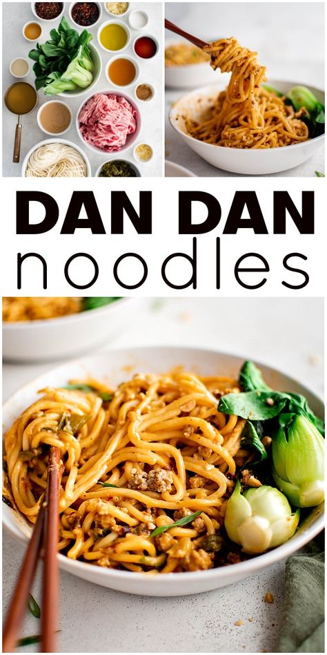 Sichuan Noodles, Dan Dan Noodles, Noodles Recipes, Meat Eater, Pork Noodles, Asian Noodle Recipes, Slow Cooked Meat, Chinese Cooking Wine, Asian Noodles