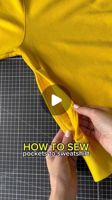 Easy Diy Clothing Alterations, Adding Pockets To A Jacket, Sweatshirt Alterations Ideas, Altering Clothes Refashioning, Recycle Clothes Refashioning, Sewing Clothes Refashion, Refashion Clothes Upcycling, Sweatshirt Refashion Remake, Adding Pockets