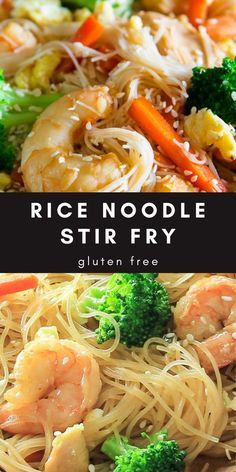 Stir Fry With Rice Noodles, Rice Noodle Stir Fry, Gluten Free Stir Fry, Vermicelli Recipes, Rice Noodle Recipes, Rice Noodles Stir Fry, Noodle Stir Fry, Asian Noodle Recipes, Healthy Rice