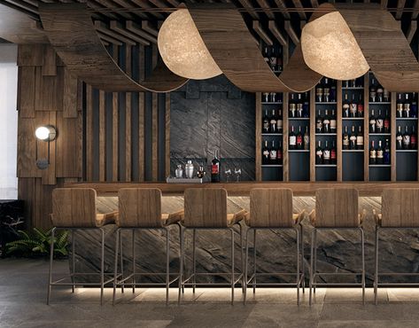 House Bar Interior Design, Bar Design Restaurant Lounge, Restaurant Bar Design Ideas, Vintage Bar Design, Rustic Bar Design, Restaurant Bar Ideas, High End Bar, Bar Area Design, Beach House Bar