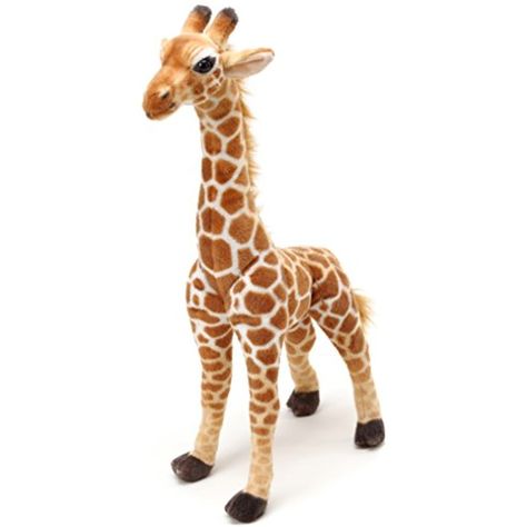 Stuffed Giraffe, Giraffe Stuffed Animal, The Giraffe, Teddy Bear Stuffed Animal, Acrylic Fabric, Giraffes, Animals Of The World, Animal Dolls, Baby Toddler Toys