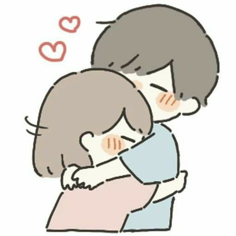 Hugging Drawing, Couples Doodles, Cute Chibi Couple, Chibi Couple, 그림 낙서, Siluete Umane, Telegram Stickers, Sticker Maker, Cute Couple Drawings