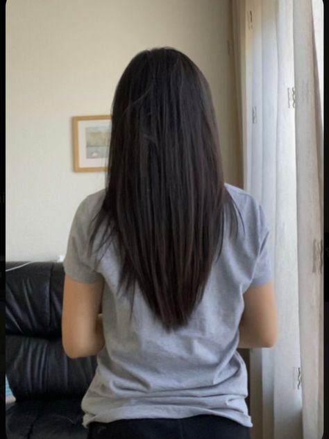 Bra Line Hair Length, V Cut Hair With Layers Medium, Girls Haircuts, V Cut Hair, V Shaped Haircut, V Shape Hair, Subtle Layers, V Shape Cut, V Hair