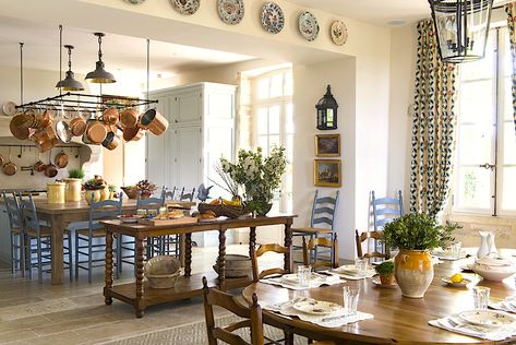 Habitually Chic® » Le Mas des Poiriers Revisited French Country Rug, French Country Kitchens, French Country Kitchen, Family Dining, French Kitchen, Kitchen Farmhouse, Hello Lovely, French Cottage, French Farmhouse