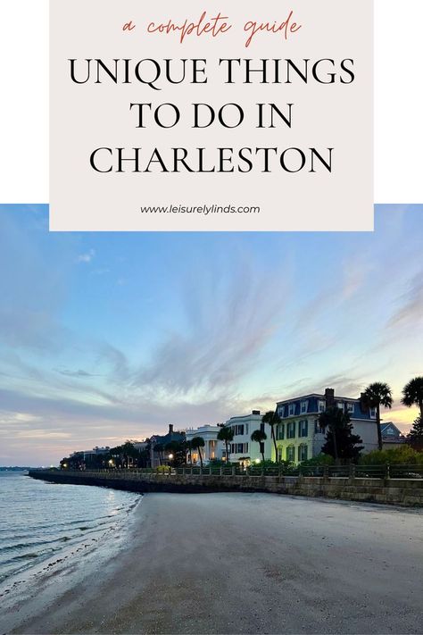 There are so many amazing things to do in Charleston, South Carolina. That’s why it is constantly voted the #1 city in the United States. From charming architecture and cobblestone streets, to water-based activities, to history, and a dynamic culinary scene, there is something for every type of traveler in Charleston, SC. Hidden Gems In Charleston Sc, North Charleston Sc Things To Do, Charleston Sc Girls Trip, Fun Things To Do In Charleston Sc, Charleston South Carolina Fall, Charleston Sc In October, What To Do In Charleston Sc, Charleston South Carolina Things To Do, What To Wear In Charleston Sc Summer