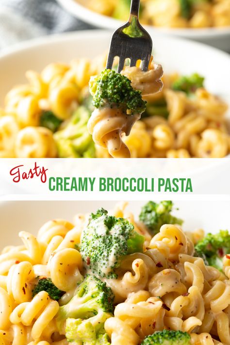 Creamy Broccoli Pasta Recipe - Learn the best tips for how to boil broccoli so it's tender, delicious, and perfect to make family-friendly dishes like veggie pasta with cheese sauce! You will love this practically foolproof no-fail method to avoid mushy broccoli. | A Spicy Perspective Baked Buffalo Chicken Breast, Oven Broccoli, Creamy Broccoli Pasta, Pasta With Cheese, Broccoli And Cheese Recipe, Baked Chicken Cutlets, Broccoli Pasta Recipe, Creamy Broccoli, A Spicy Perspective