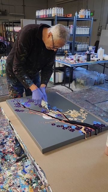 Simon Bull | Artist on Instagram Simon Bull Art, Simon Bull, Bull Art, Pour Art, January 19, Pouring Art, Acrylic Pour, Artist On Instagram, Acrylic Pouring