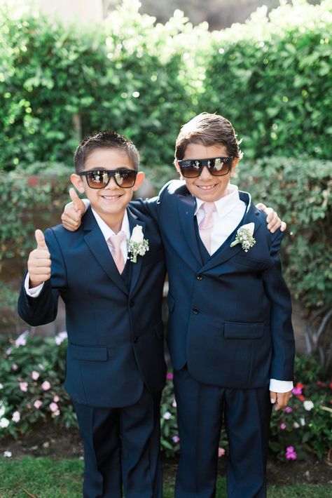 cutest junior groomsmen that you ever did see. Jr Groomsmen Outfit, Junior Groomsmen Attire, Guys Suits, Wedding Usher, Junior Groomsman Gift, Wedding Ushers, Beach Wedding Groom, Junior Groomsmen, Grey Suit Wedding