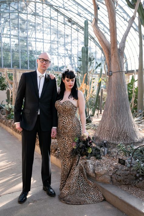 Animal Print Wedding, Leopard Print Wedding, Leopard Wedding, Pastel Wedding Dresses, Garfield Park Conservatory, Safari Wedding, Wedding Dressses, March Wedding, Bride Headpiece