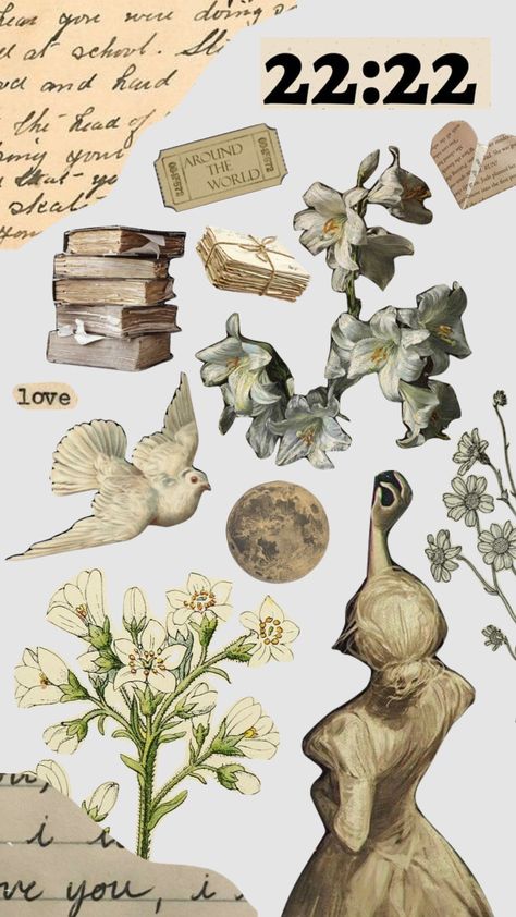 #aesthetic #oldmoneycore #vintage #angel #doves #books #flowers #old #shuffle #pinterest #wallpaper #background Old Flowers Aesthetic, Shuffle Pinterest, Angel Core Aesthetic, Cute Backgrounds Aesthetic, Kertas Vintage, Shuffles Aesthetic, Pinterest Wallpaper, Books Flowers, Vintage Scrapbook Paper