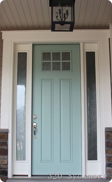 Front door paint color ideas Front Door Inspiration, Blue Front Door, Door Colors, Door Paint Colors, Door Inspiration, Painted Front Doors, Favorite Paint Colors, Front Door Colors, Casa Exterior