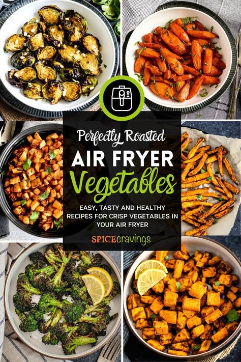 Everything you need to know about Air Fryer Vegetables. Over ten tried and tested recipes for healthy side dishes. #airfrying #vegetablesidedishes #healthyrecipes Air Fryer Vegetable Recipes, Air Fryer Vegetable, Air Fryer Vegetables, Hosting Recipes, Kitchen Tricks, Fantastic Recipes, Best Air Fryer, Airfryer Recipes, Low Carb Side Dishes