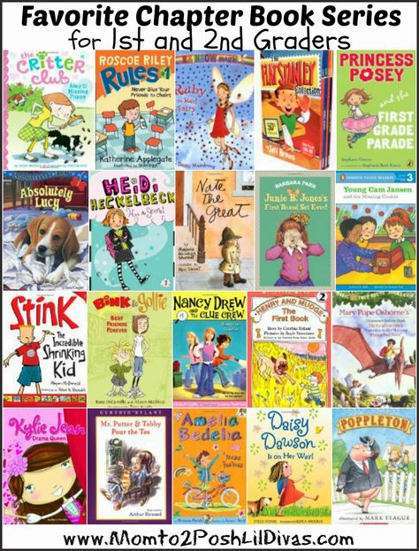 20 chapter books perfect for first and second grade - encourage 1st & 2nd graders to have fun while reading and uncover beloved characters 2nd Grade Chapter Books, 2nd Grade Books, Children's Book Week, 2nd Grade Classroom, 2nd Grade Reading, First Grade Reading, Grade Book, Reading Classroom, Classroom Library