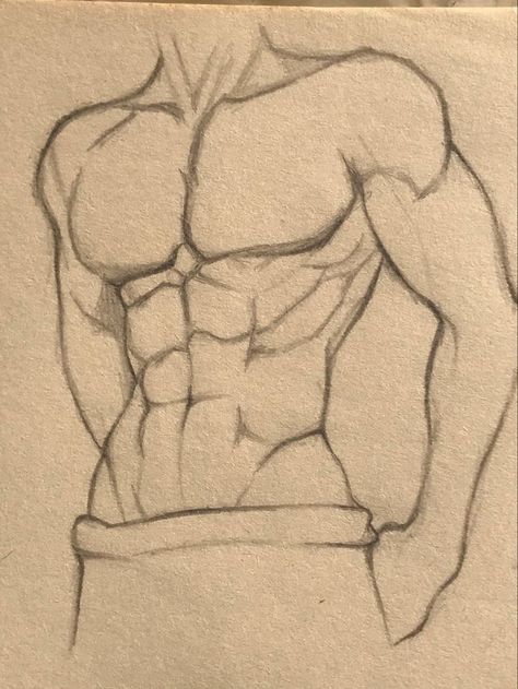 How To Sketch Male Bodies, Guy Body Sketch, Muscular Body Sketch, Make Anatomy Drawing, Muscular Body Men Drawing, Drawing Things Sketches, Male Bodies Drawing, How To Draw Muscular Bodies, Drawing Muscles Men