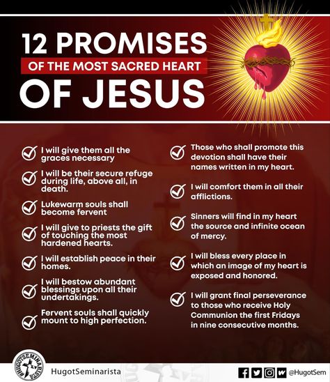 12 Promises Of The Sacred Heart, First Friday Devotion Sacred Heart, Spiritual Facts, Sacred Heart Devotion, Most Sacred Heart Of Jesus, St Margaret Mary, Sunday School Printables, Prayer Strategies, Children Ministry