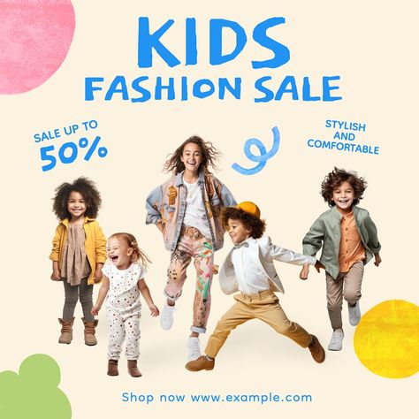 Fashion Instagram Post Design, Kids Social Media, International Youth Day, Minimalist Kids, Kids Winter Outfits, Fashion Promotion, Kids Clothing Brands, Kids Running, Kids Collection