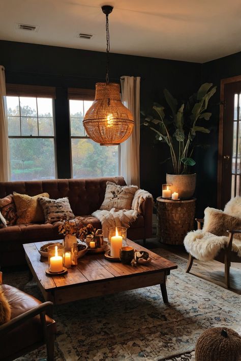 Fall Furniture , Autumn Cozy Fall ,Decor Easy Fall ,
Decor Neutral Fall ,Decor Fall ,Decor Inspiration ,Fall Decor Ideas Fall Decor Boho Modern, Moody Cozy Aesthetic, Dark Toned Living Room, Moody Fall Aesthetic Decor, Apartment Decorating Dark Wood, Dark Academia Small Living Room, Dark Boho Dining Room, Rust And Black Living Room, Dark Brown Furniture Living Room Decor