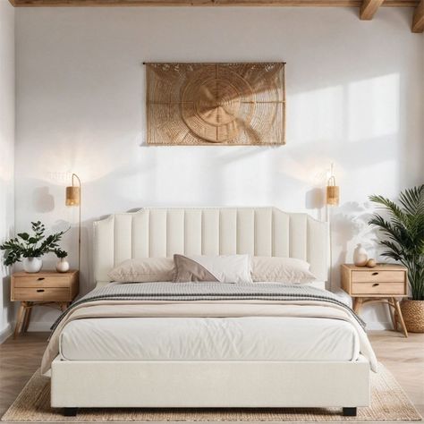 Interior Design Inspo Full Size Bed Frame Ideas, White Bed With Storage, Full Size Bed Ideas, Bedframes With Storage, Full Size Bed With Trundle, Plush Bed Frame, Beds Full Size, Storage Bed Frame Queen, Queen Bed Frame With Storage